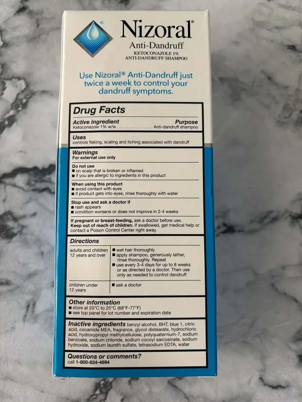 Nizoral Anti-Dandruff Shampoo Ketoconazole 1% Clean Fresh Scent 7 fl oz